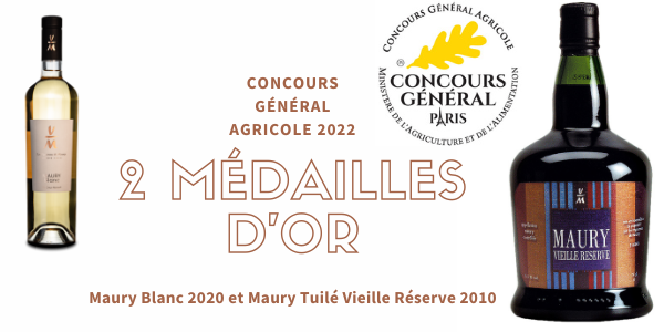 2 Médailles d'OR au concours général agricole de Paris 2022