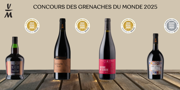 MEDAILLES AU CONCOURS DES GRENACHES DU MONDE 2025