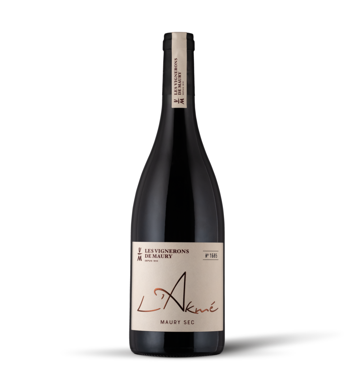 Bouteille Akmé, AOP Maury Sec, Les Vignerons de Maury
