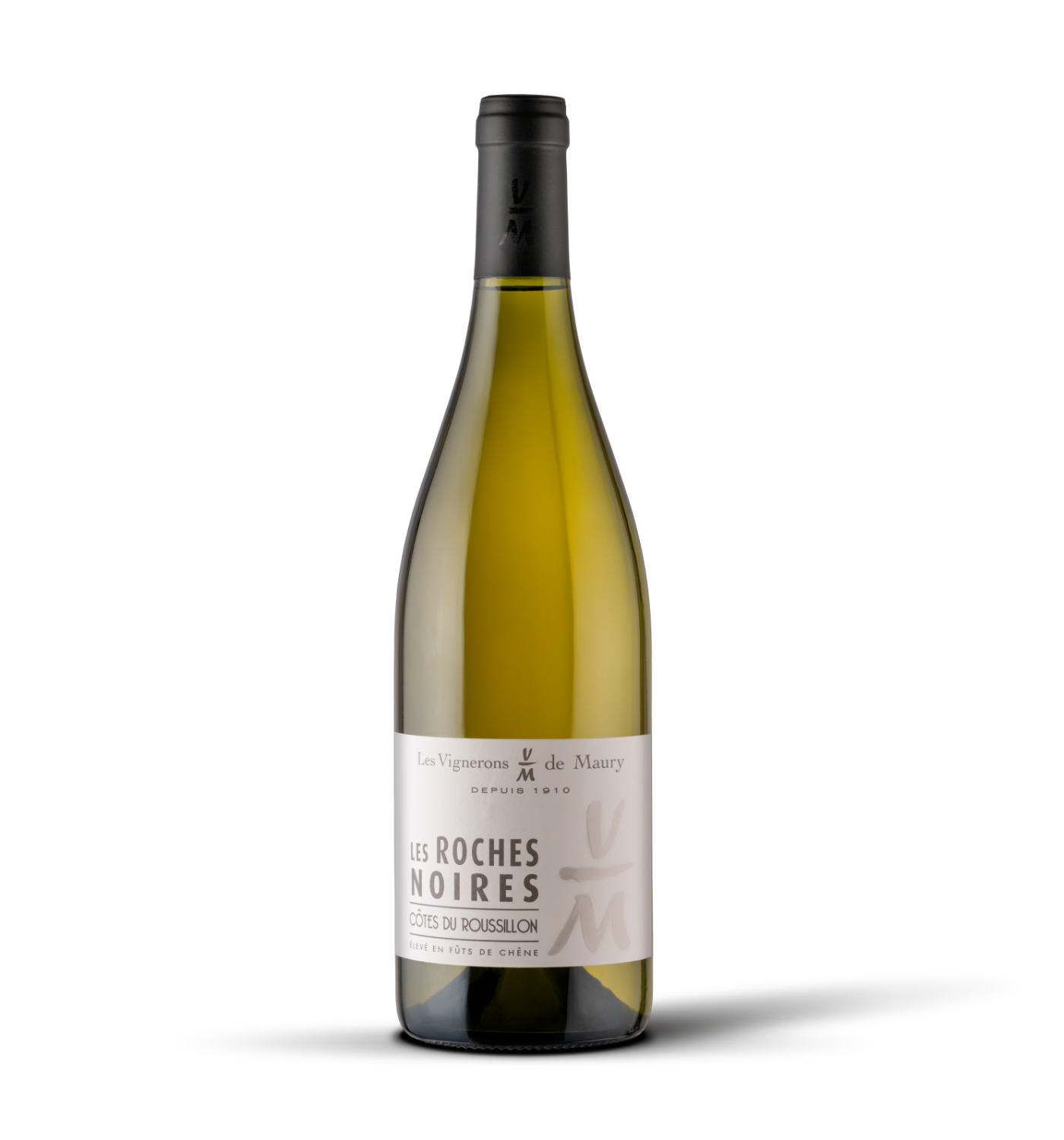 Bouteille Les Roches Noires Blanc, AOP Côtes du Roussillon, Les Vignerons de Maury