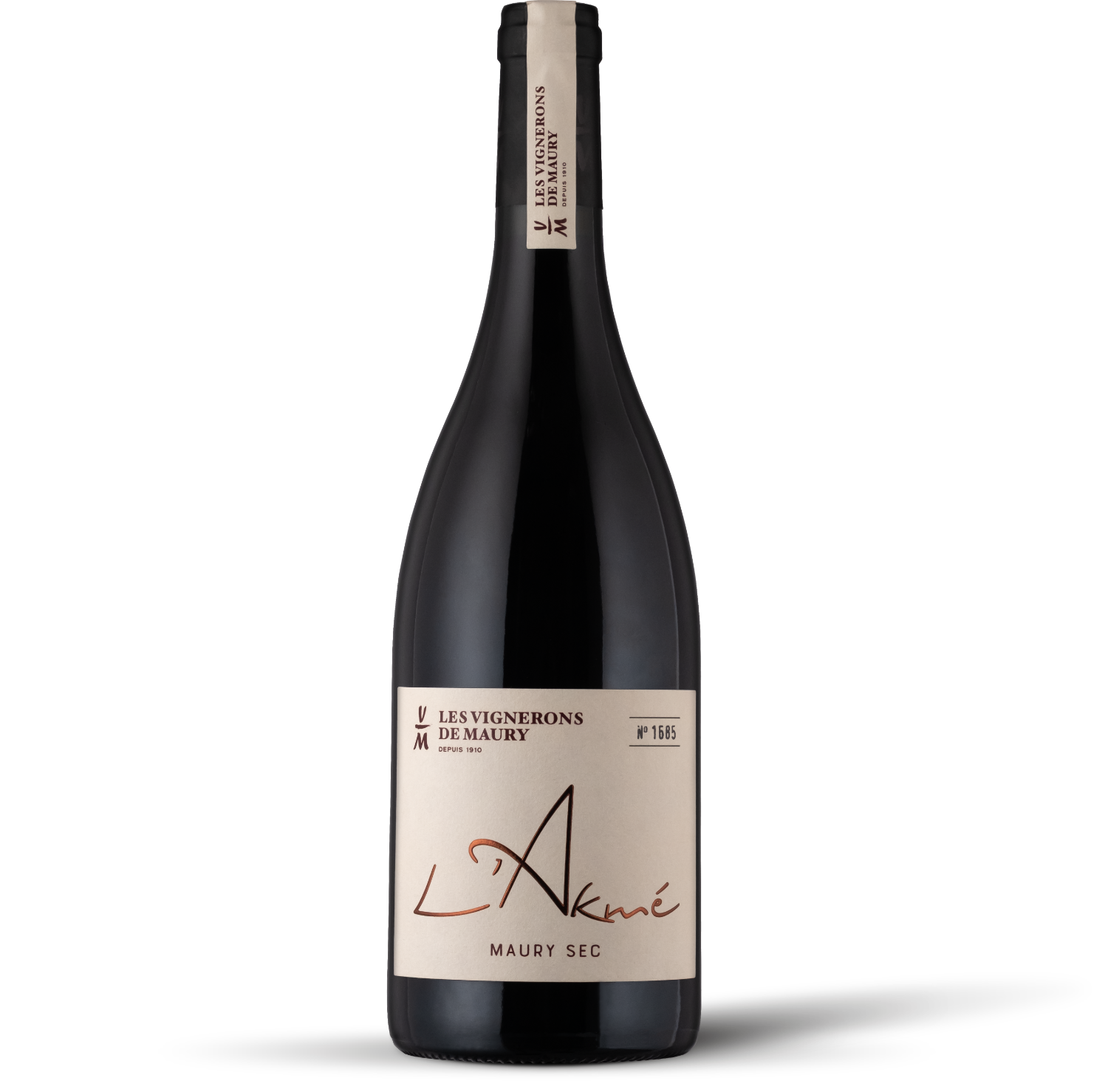 Bouteille de vin Akmé, nouveauté des Vignerons de Maury