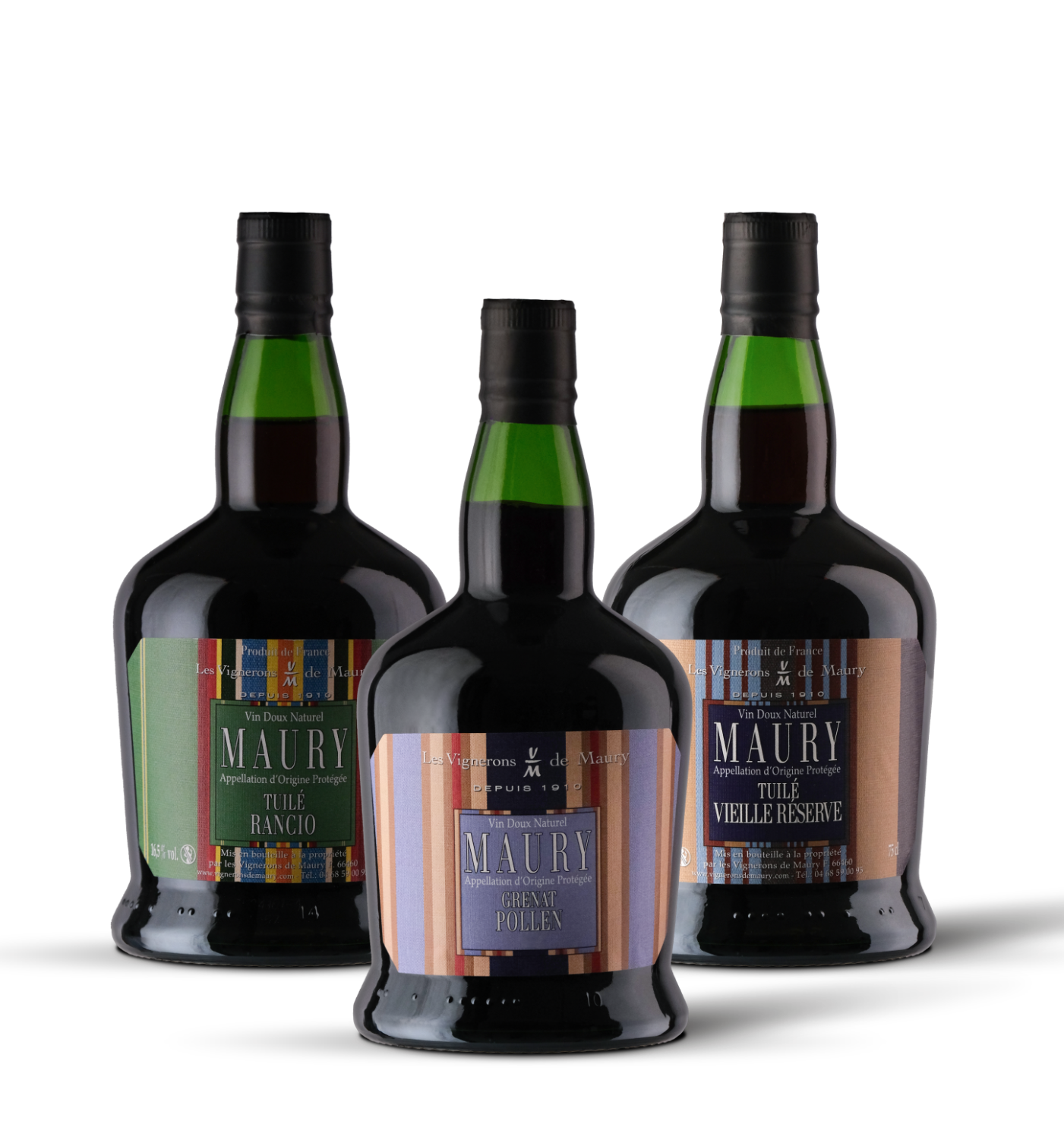 Coffret initiation Les Vignerons de Maury avec 3 bouteilles de vin